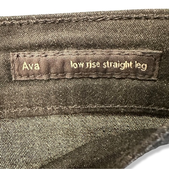 Citizens of Humanity Ava Low Rise Straight Leg Black Jeans EUC Style 1278C-285 - Picture 5 of 8